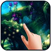 Forest FireFlies HD Wallpaper