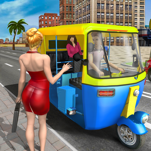 Modern Rickshaw Driving Games icon