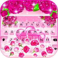 Latar Belakang Keyboard Pink Roses Gravity