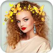 Butterfly Crown Photo Editor - Frames, Collage,