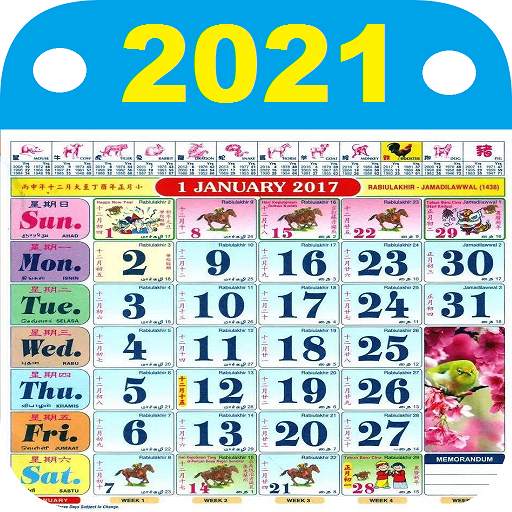 Malaysia Calendar 2021 - HD