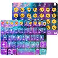 Galaxy Glitter Emoji Keyboard on 9Apps