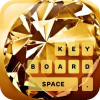 Tema Keyboard Diamond Gold