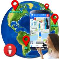 Voice GPS Driving Directions, Route Navigation Map