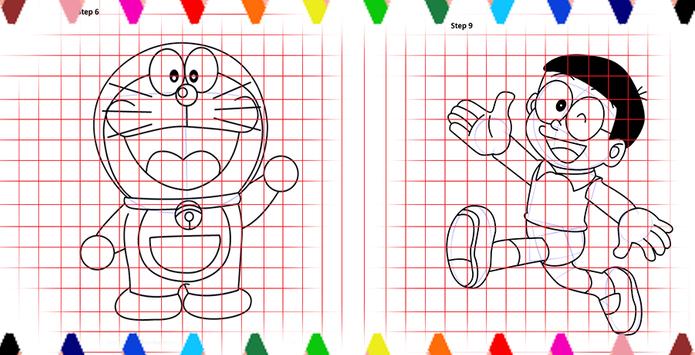Web page showing how to hand-draw Doraemon. | Download Scientific Diagram