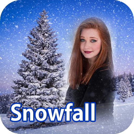 Snowfall Photo Frame