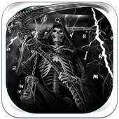 Death Skeleton Lightning Keyboard on 9Apps