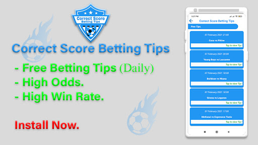 Correct score deals tips daily