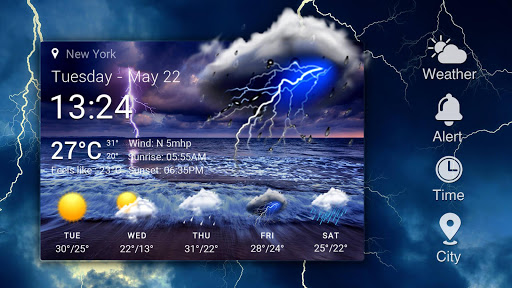 Widget de pronóstico del tiempo screenshot 10