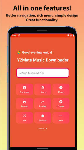 Y2Mate - MP3 Music Downloader 1 تصوير الشاشة