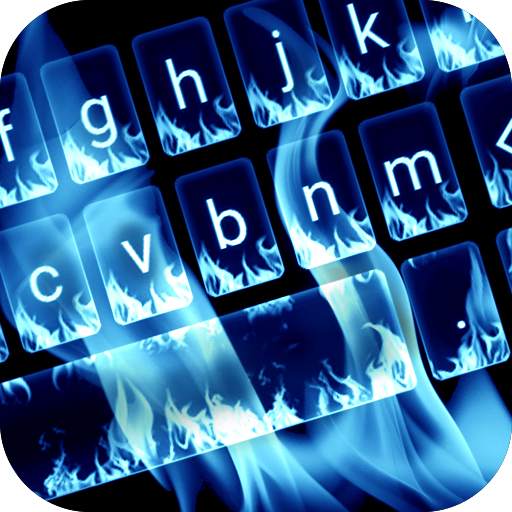 Neon Flames Animated Keyboard   Live Wallpaper