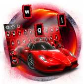 Temat Red Speed ​​Car Keyboard