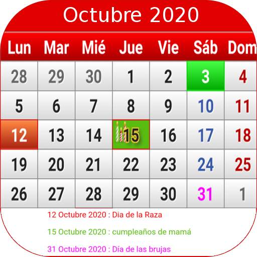 Colombia Calendario 2020