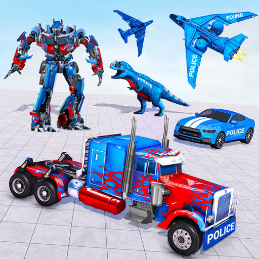 Police Truck Robot Game – Dino