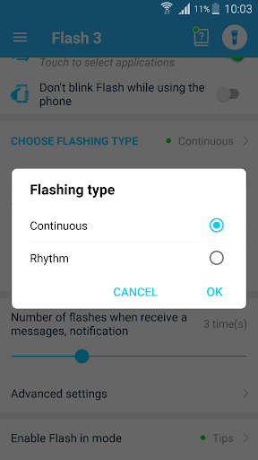 Flash notification on Call & all messages screenshot 6