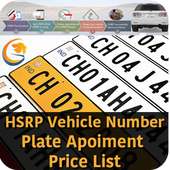 HSRP Vehicle Number Plate Appointment & Price List on 9Apps