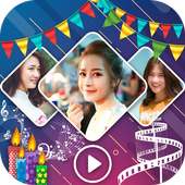 Happy Birthday Music Video Maker With Photos on 9Apps