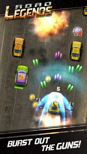 Road Legends - Car Racing Shooting Games For Free скриншот 1
