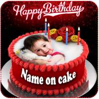 Birthday Cake with Name and Photo