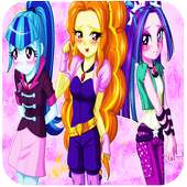 dressup Dazzlings Girls MLPEGames
