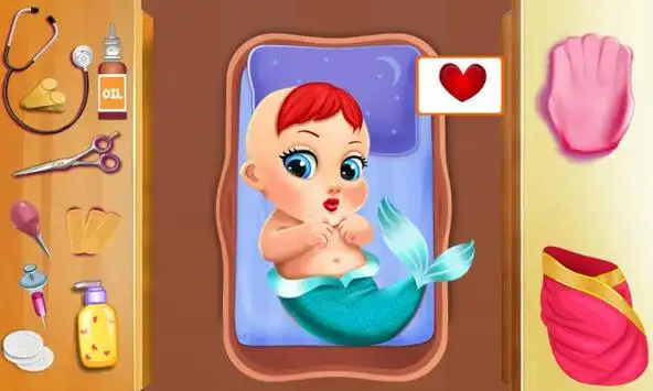 Mermaid Birth Baby Games Apk Download for Android- Latest version 5.3.2-  air.net.ozonedevelopment.PregnantMermaidBirthSecondBaby