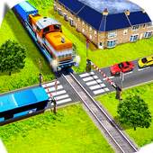 Euro Railroad Crossing: Railway Train Passing 3D