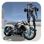 robot moto: transformator robot perang futuristik