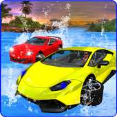 Water Surfing Car Racing 3D