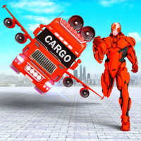 Flying Cargo Transport Truck Transform Robot Games on 9Apps