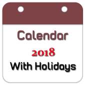 Calendar 2018 New