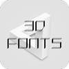 3D Font for FlipFont , Cool Fonts Text Free