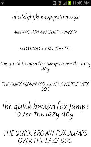 Written Fonts for FlipFont 3 تصوير الشاشة