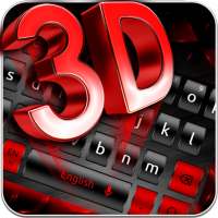 3D Black Red Keyboard Theme on 9Apps