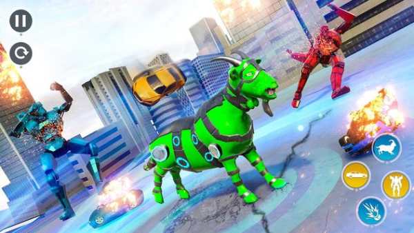 Goat Robot Car Games- New Robot Transforming Games screenshot 3