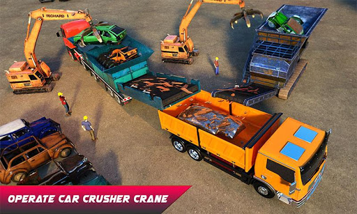 Car Crusher Crane Driver Dumper Truck Driving Game screenshot 2