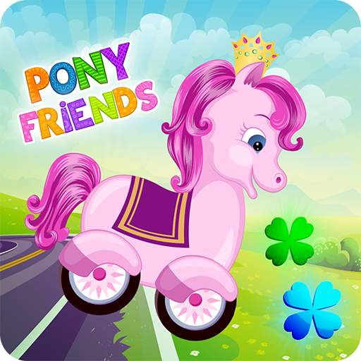 Pony Friends 🦄 - car game for girls