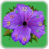 Flower Live  Clock Wallpaper