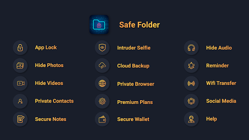 Safe Folder: Keep Secure Photo Vault App Lock 1 تصوير الشاشة