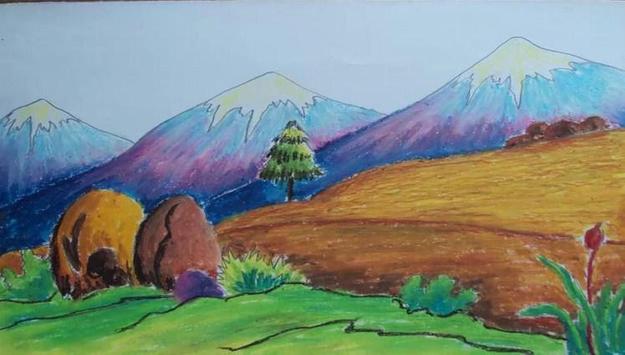 Scenery Drawing For Beginners with Color Pencils | Landscape Drawing -  YouTube