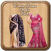 Woman Saree Photo Suit on 9Apps