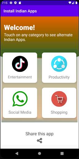 Install Indian Apps (No Adds) स्क्रीनशॉट 1
