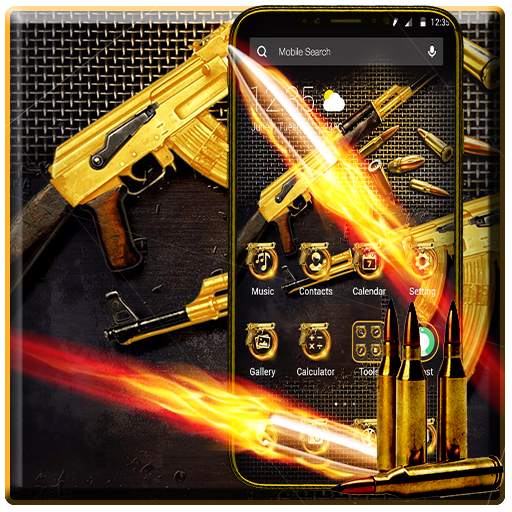 AK47 Gun APUS Launcher Theme