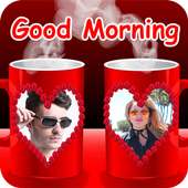 Coffee Cup Dual Photo Frame on 9Apps