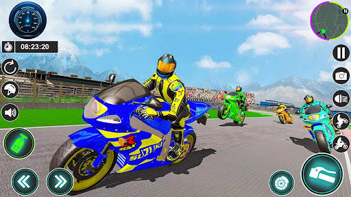 Wyścig rowerowy Gra Motocykl screenshot 2