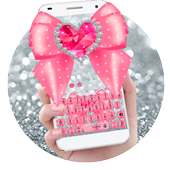 Pink Diamond Bow Keyboard on 9Apps