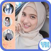 Hijab Polos Segi Empat Photo Frame on 9Apps