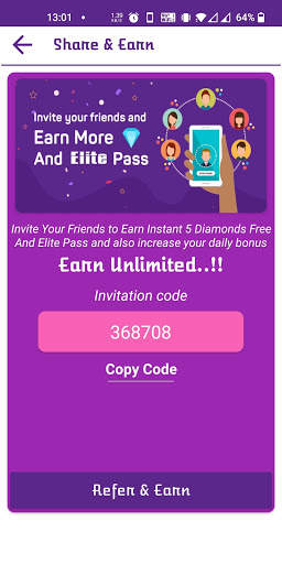 Win Diamond And Elite Pass screenshot 3