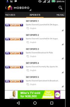 Mobdro sky sports hot sale