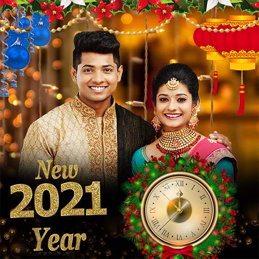 Happy New Year 2021 Photo Frame Editor