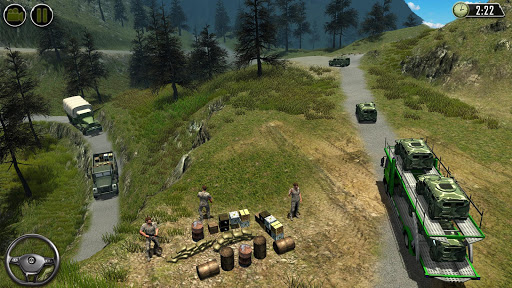 US Army Transporter Offroad Truck Simulator Games screenshot 13